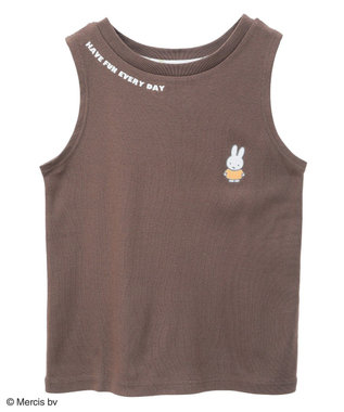 Green Parks ｍｉｆｆｙ／ワンポイント刺しゅうタンクトップ Brown