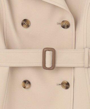 ANY SIS 【洗える】ベーシックハーフ トレンチコート ベージュ