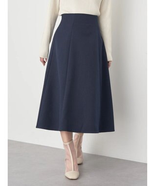 earth music&ecology すきな丈フレアスカート Navy