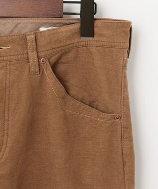 JOSEPH ABBOUD 【裏起毛/ストレッチ】5ポケットオーガニックカルゼ パンツ キャメル系