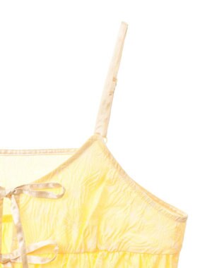 earth music&ecology ジャガードフレアキャミブラウス Yellow