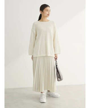 Green Parks メッシュニットプルオーバー Ivory