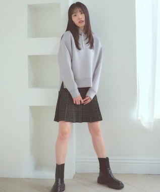 Feroux きれいめダンボール フーディー スカイブルー系