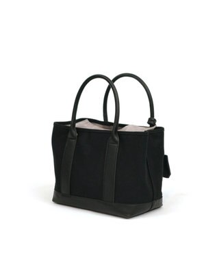 UNBILLION cachecache ショルダー付きパーテーションキャンバストートL ブラックブラック