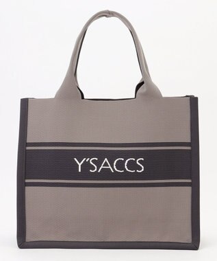Y'SACCS ウォッシャブルニットトート large グレー