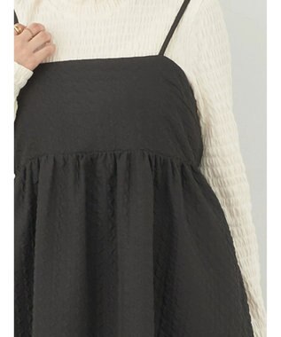 earth music&ecology バックオープンキャミワンピース Black