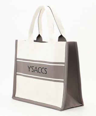 Y'SACCS ウォッシャブルニットトート large アイボリー