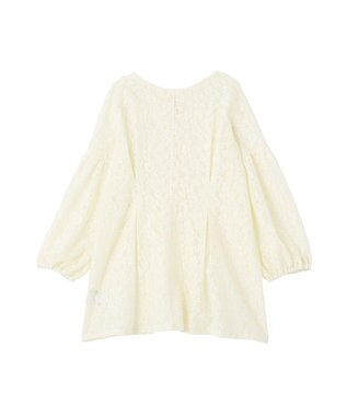 Green Parks メッシュレースタック入りプルオーバー Ivory