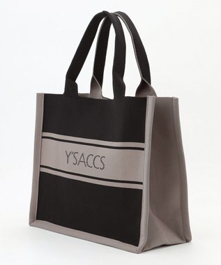 Y'SACCS ウォッシャブルニットトート large ブラック
