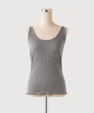 TOQUE 〈大草直子さんアドバイザー〉【天然素材】アルパカシルクリブ タンクトップ