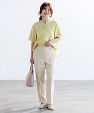 ANY SIS 【撥水・接触冷感・UVカット】コンフォートイージー テーパードパンツ アイボリー