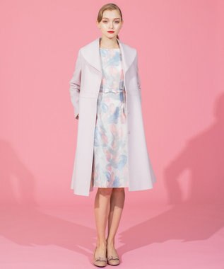 TOCCA MUSE ショールカラーコート ピンク系