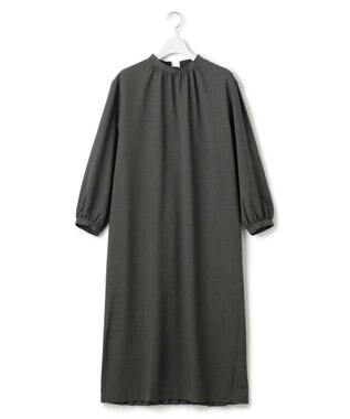 J.PRESS YORK STREET 【WOMEN】バックプリーツワンピース グレー系