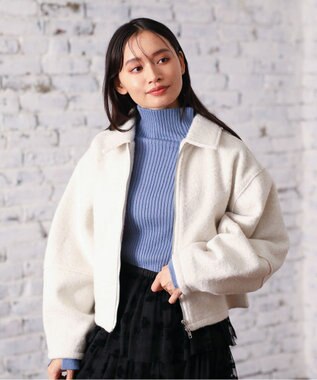 Green Parks ・ＥＬＥＮＣＡＲＥ　ＤＵＥ　ブークレＷ－ＺＩＰブルゾ Ivory