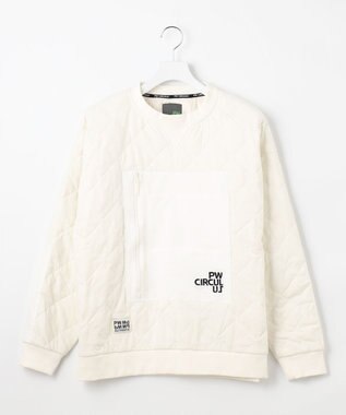 PW CIRCULUS 【裏地付き/防寒】【MEN】キルティングスエットプルオーバー ホワイト系