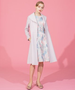 TOCCA MUSE ショールカラーコート ピンク系