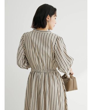 Green Parks ・ＥＬＥＮＣＡＲＥ　ＤＵＥ　ドビーストライプワンピ Beige