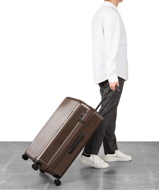 ACE BAGS & LUGGAGE 【WEB限定】ACE クレスタS スーツケース 86/101L ストッパー付き 09163 エース ブラウン