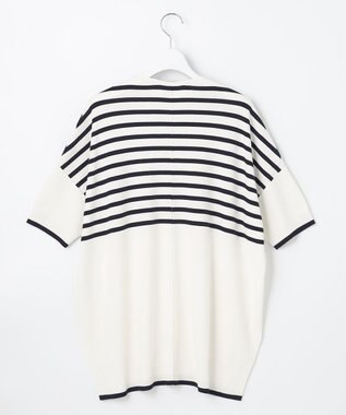 自由区 【新型登場！/WEB限定カラー有】ハイツイストコットンアセテート ニット5分袖 ホワイト系2