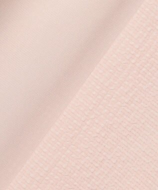 組曲 【洗える】サッカーストレッチ ブルゾン ローズ系