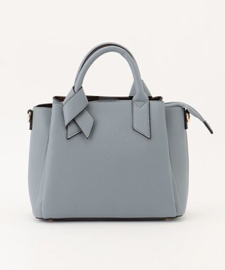 LA BAGAGERIE 【MONICA】リボンハンドルバッグ ブルー