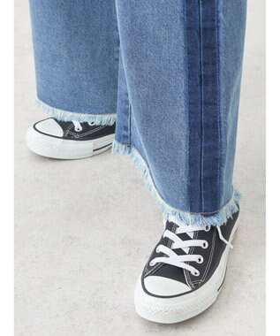 earth music&ecology サイドラインデニムパンツ Medium Indigo