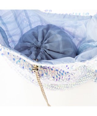 UNBILLION カシュカシュ cachecache / ゆらゆらスパンコールショッパー ブルー