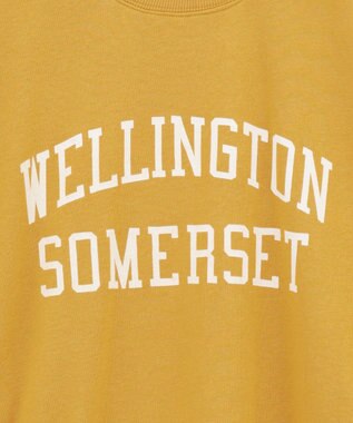 Green Parks オーバーサイズロゴ裏毛プルオーバー Mustard