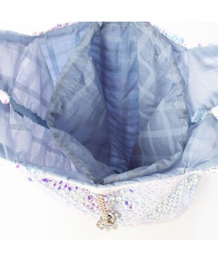 UNBILLION カシュカシュ cachecache / ゆらゆらスパンコールショッパー ブルー