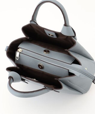 LA BAGAGERIE 【MONICA】リボンハンドルバッグ ブルー