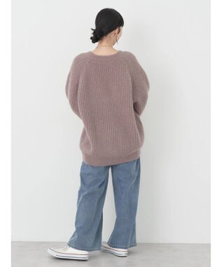 earth music&ecology フワフワＭＩＸヤーンカーディガン Mocha