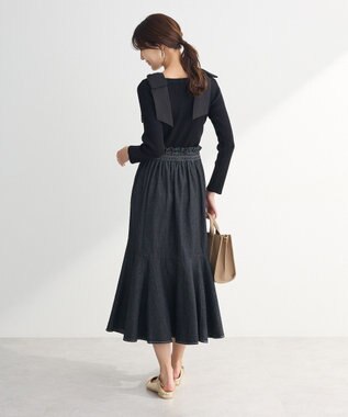 Green Parks ・ｓｗｉｎｇ　ｂｙ　ショルダーリボンプルオーバー Black