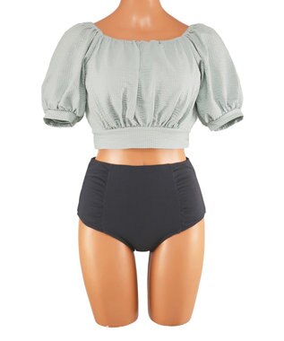 San-ai Resort（三愛水着楽園） WEB限定　3点セット水着　7号、9号、11号【BeachQueen(ビーチクイーン）】 ブルー