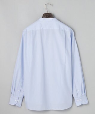 GOTAIRIKU 【シワになりにくい/洗える】ＴＣブロード シャツ_バンドカラー サックスブルー系