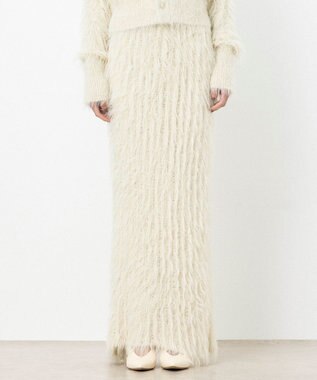 【ReNAVE・洗える】メルティーシャギーニット スカート