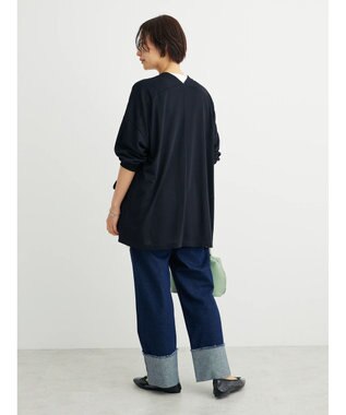 Green Parks ＵＶカットシアートッパーカーディガン Black