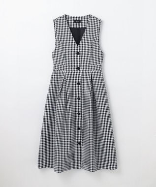 GRACE CONTINENTAL チェックジャンパースカート ブラック