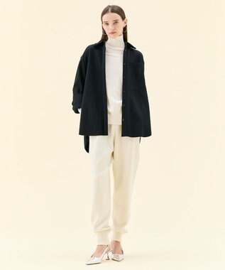 BEIGE， 【洗える】TAFT / コットンカシミヤトラウザーパンツ Bone