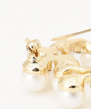 ANY パールサークルブローチ ライトゴールド