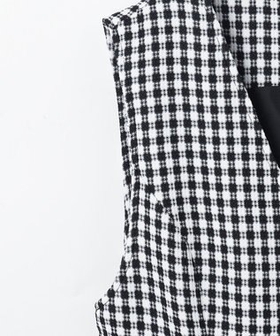 GRACE CONTINENTAL チェックジャンパースカート ブラック