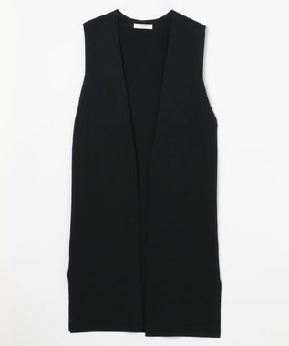 ANY 【洗濯機可/接触冷感】クールタッチニットジレ ブラック