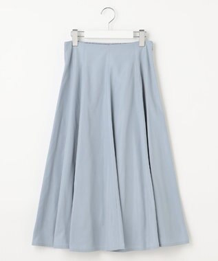 Feroux 【セットアップ対応・洗える】タフタフレア スカート ブルー系