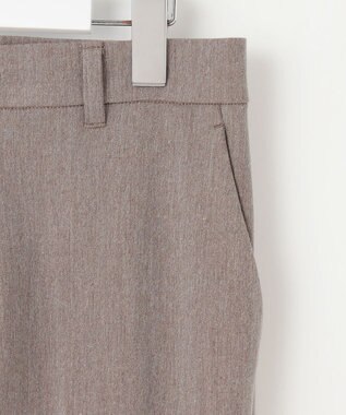 自由区 L 【WEB限定カラーあり・撥水加工・洗える】TRギャバストレート パンツ モカ