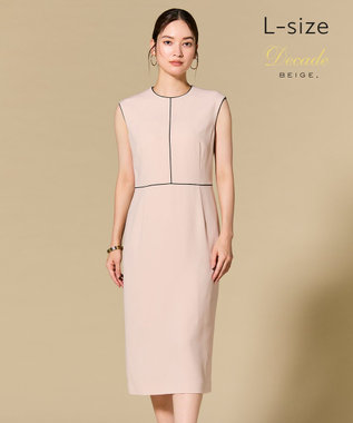 BEIGE， 【Lsize・セットアップ対応】CINDY / クルーネックドレス