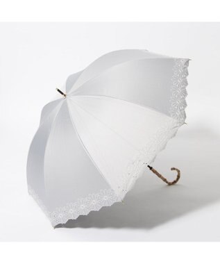 UNBILLION cache nez / フラワーボーラー刺繍ショートパラソル GY