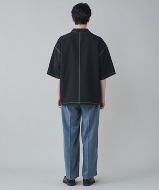 WEGO トロミ　ベルト付きワイドスラックス ブルーその他