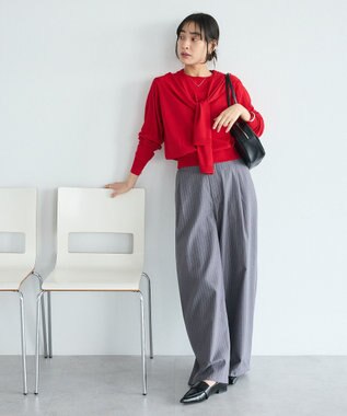 CRAFT STANDARD BOUTIQUE ニットストール+プルオーバー Red