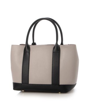 UNBILLION 【テレビ ドラマ着用アイテム】cachecache ショルダー付きパーテーション合成皮革トート グレーミックス