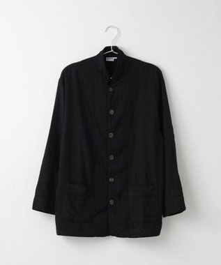 京和晒綿紗 【紗栄子さん愛用パジャマ/UNISEX】京和晒綿紗×御黒染司 京都紋付 ガーゼパジャマ 2重合わせ 【黒】 黒紋付染め