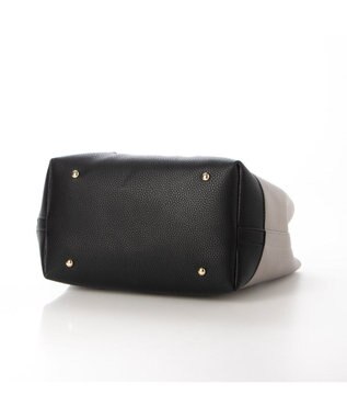 UNBILLION 【テレビ ドラマ着用アイテム】cachecache ショルダー付きパーテーション合成皮革トート グレーミックス